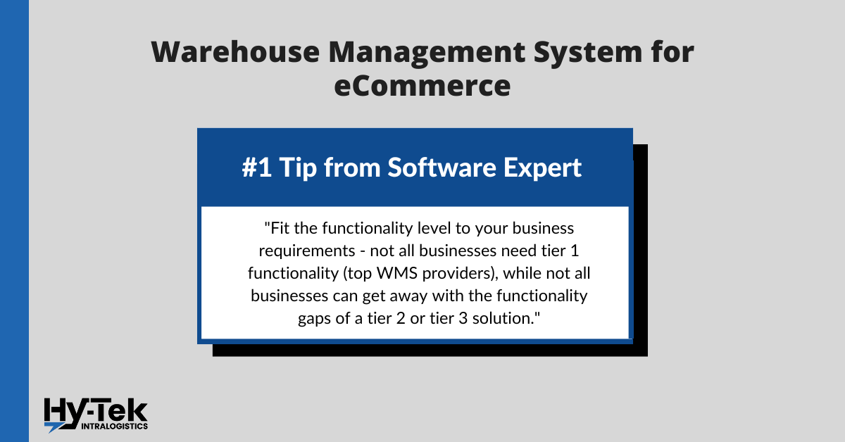 #1 tip from a software expert on choosing a warehouse management system for eCommerce