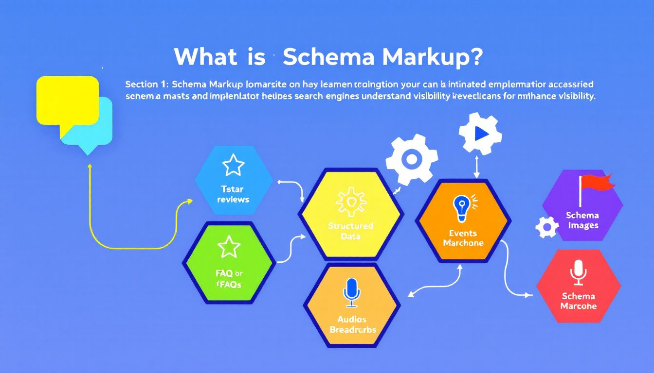 Implementierung von Schema Markup auf Webseiten zur Verbesserung der Sichtbarkeit.