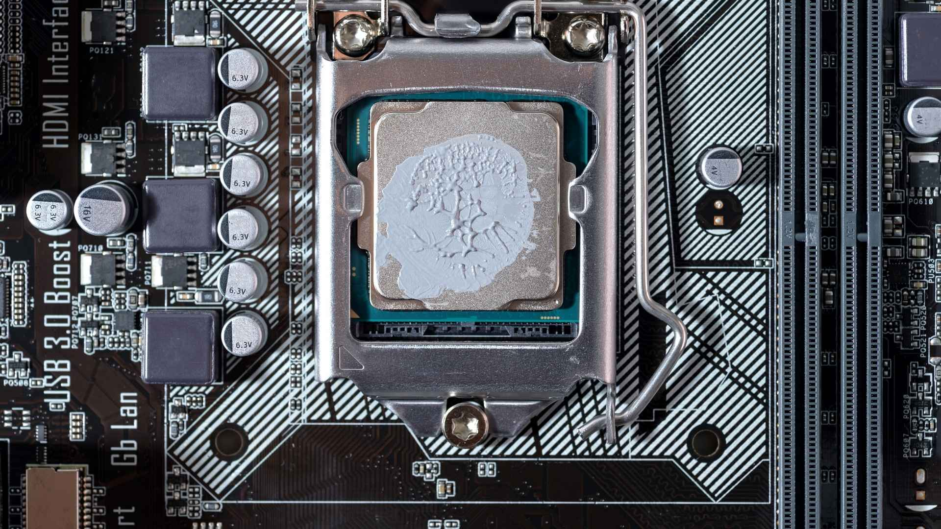 Too little thermal paste