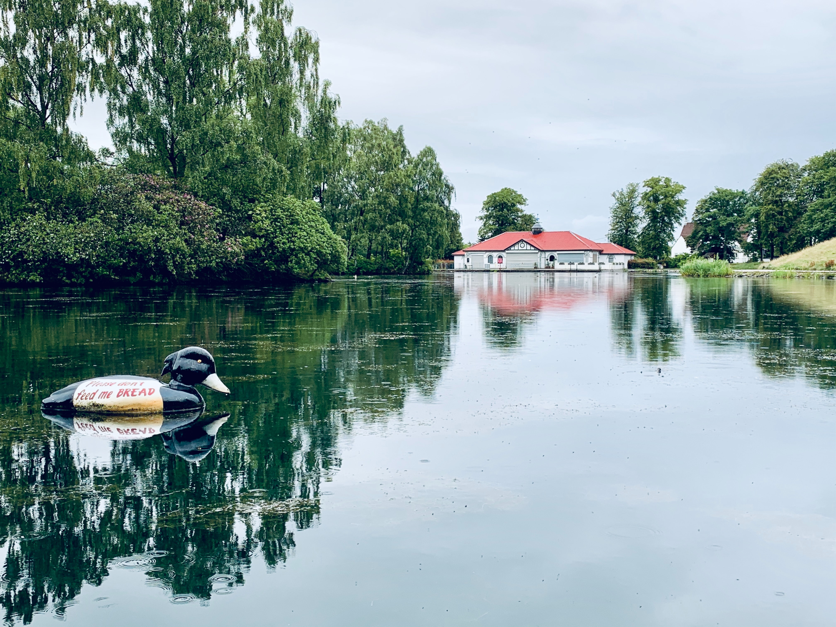 Rouken Glen park with Newton Mearns, a great place for homebuyers to visit