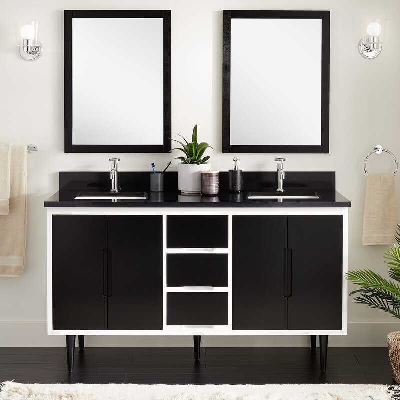 Black and white cabinet