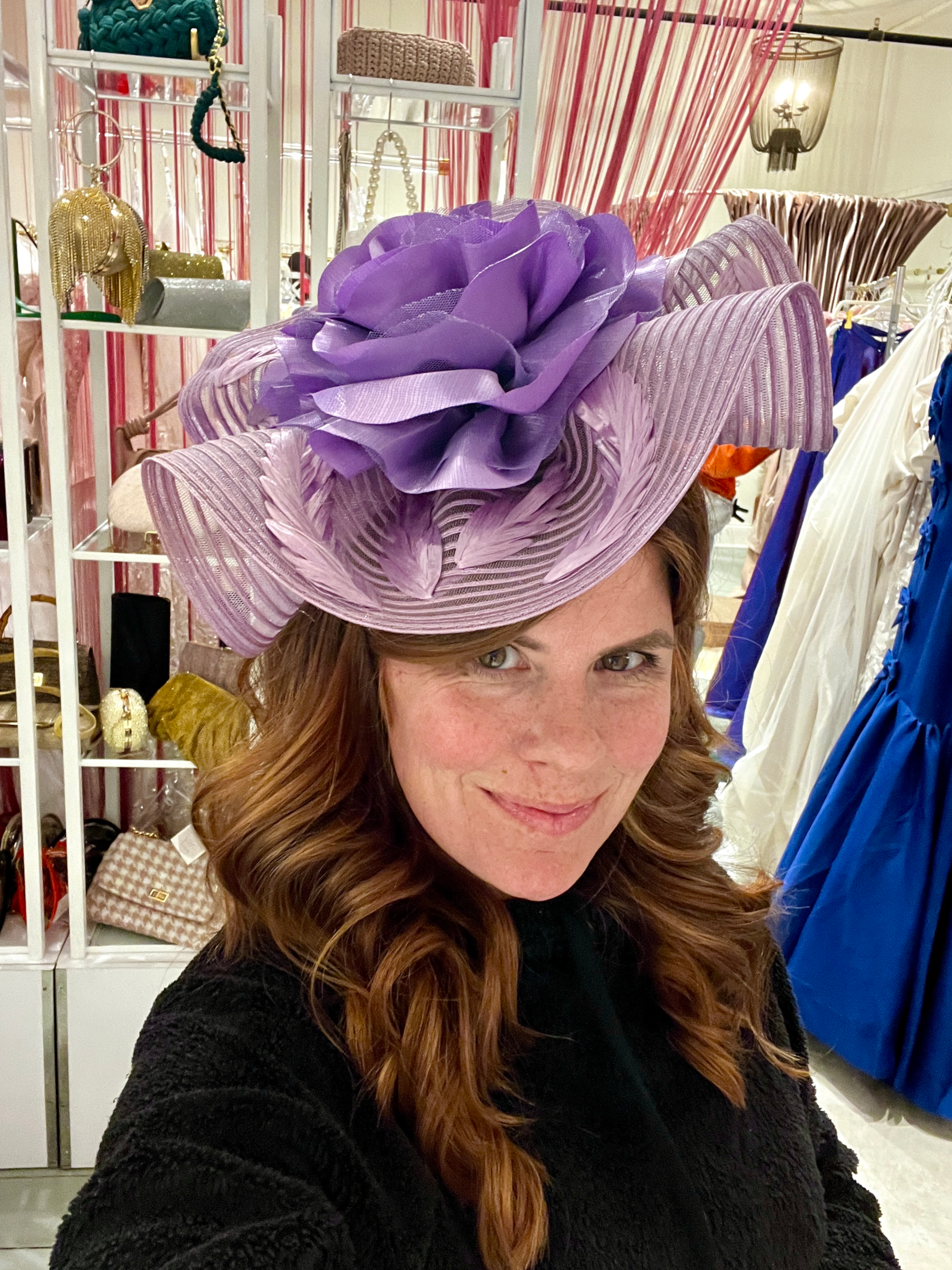 Kentucky Derby hats - match your purple dress to this purple fascinator