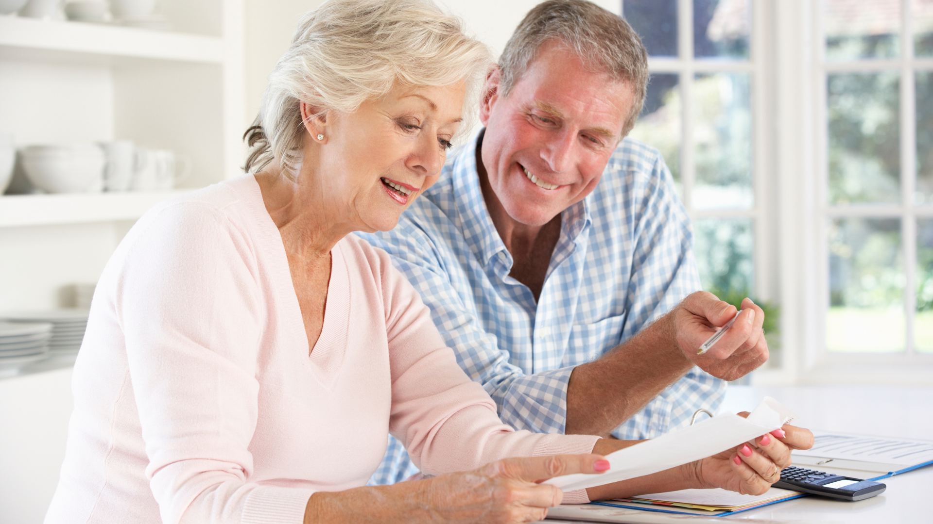 older couple managing their finances