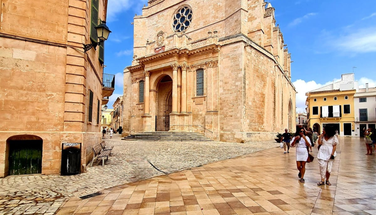  Cathedral-Basilica of Saint Mary, a Roman Catholic church in Ciutadella de Menorca.