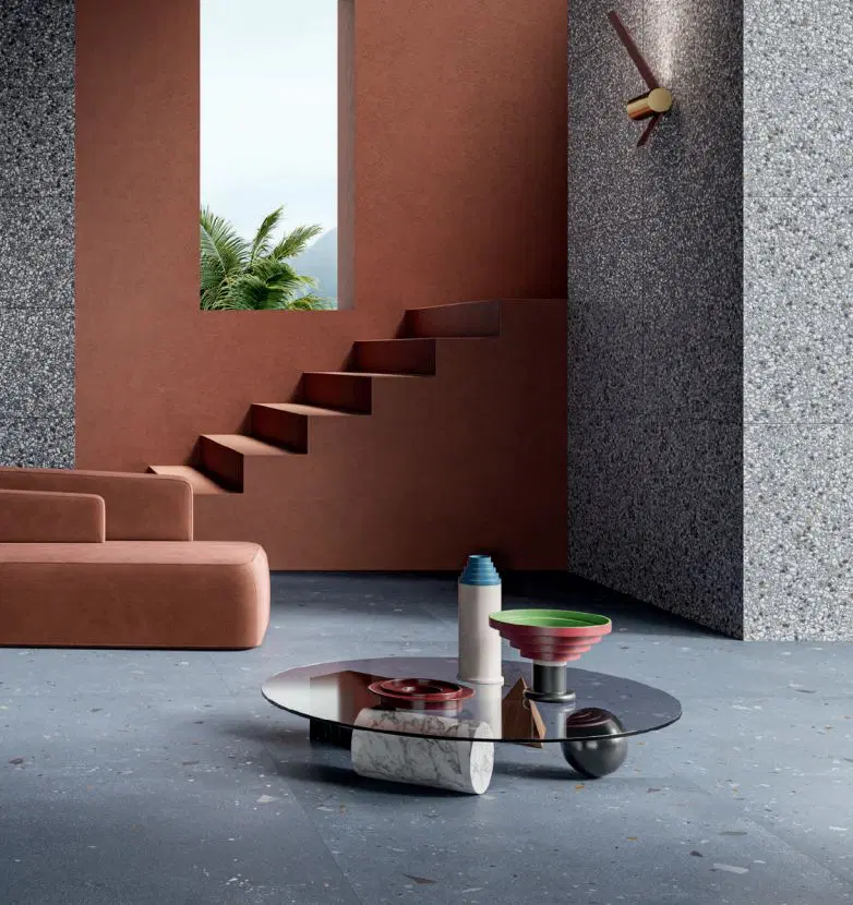 Striking Kado Tarrazzo Tiles by Ascot.
