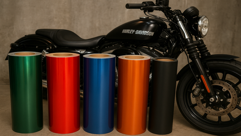 With right tools you can wrap a motorbike easily