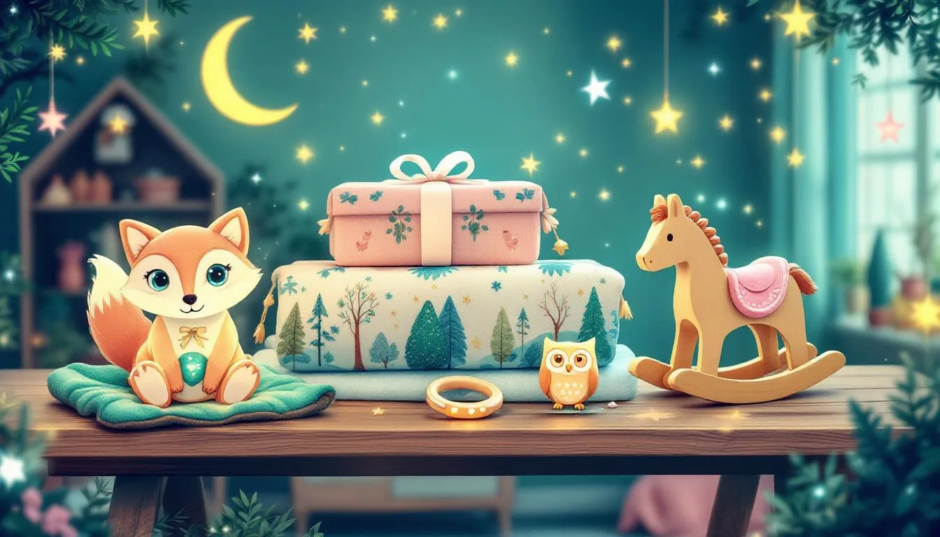 A collection of unique baby shower gifts that stand out.