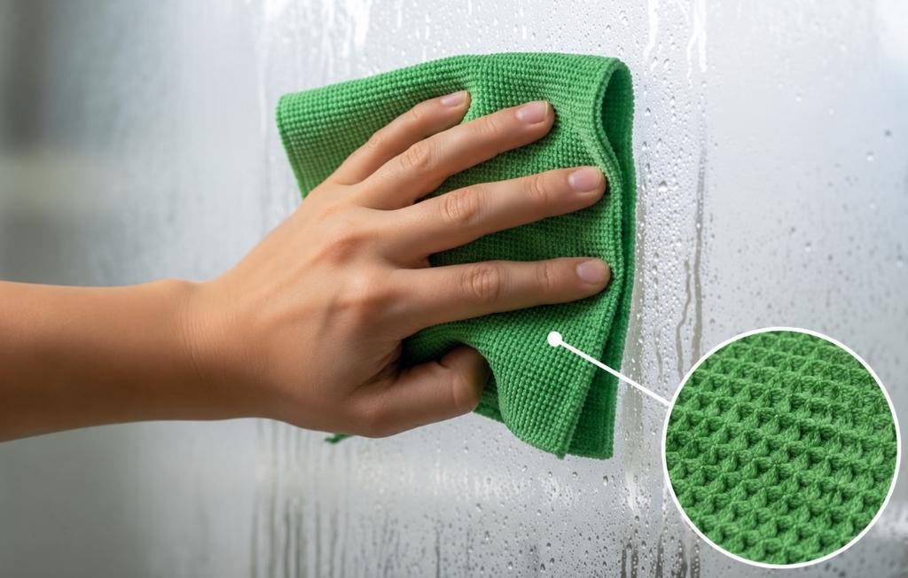 Waffle weave microfiber cloth