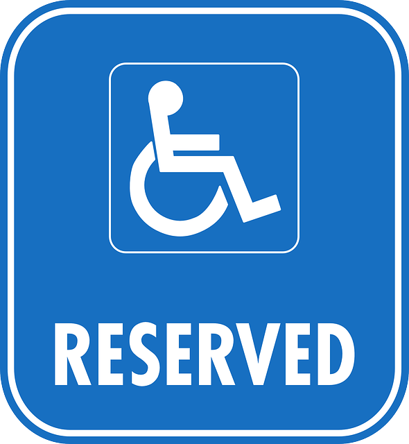 reserved, sign, car, Handicap Parking
