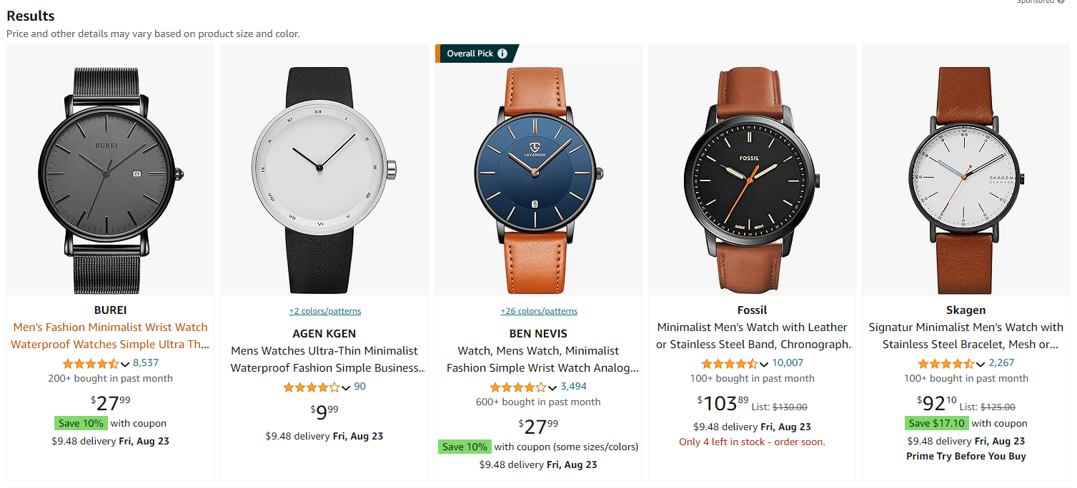 watches dropshipping mens fashion