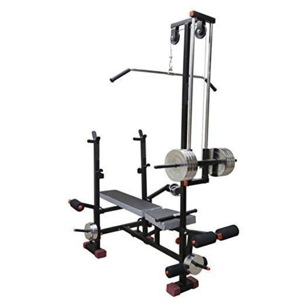 FIT KART Stainless Steel 20 in 1 Bench Gym Equipment for Home