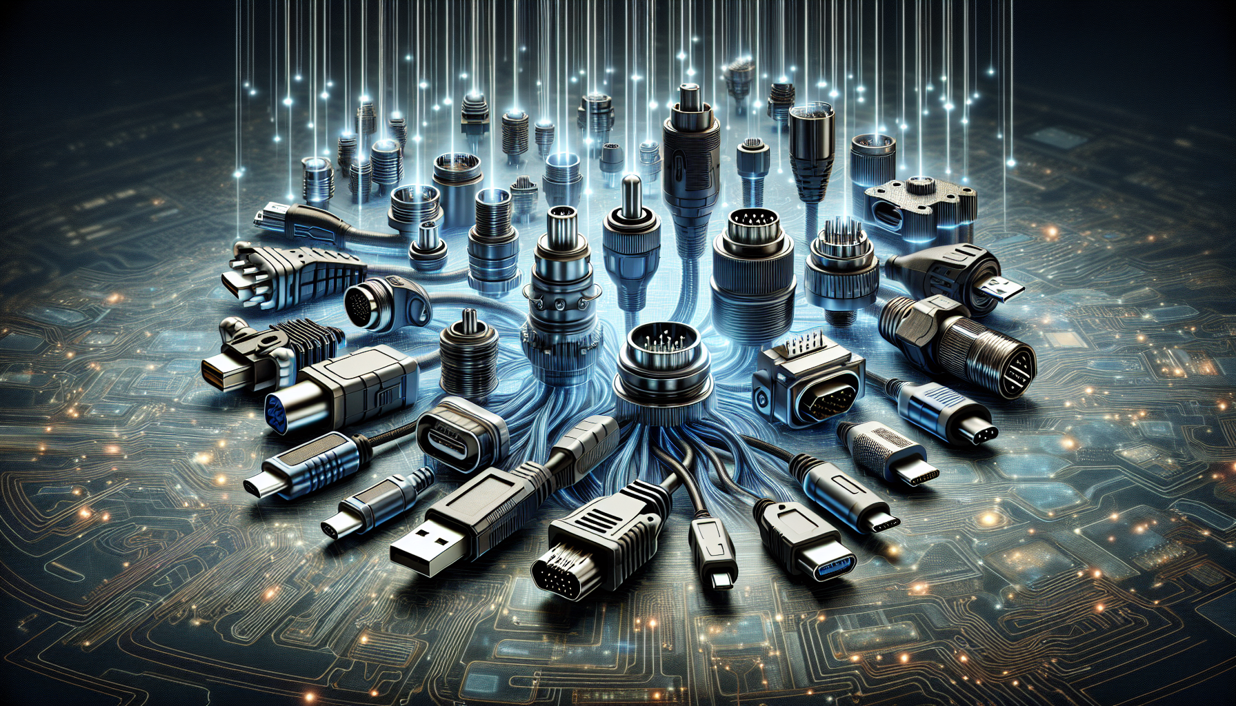 Various connector types for different applications