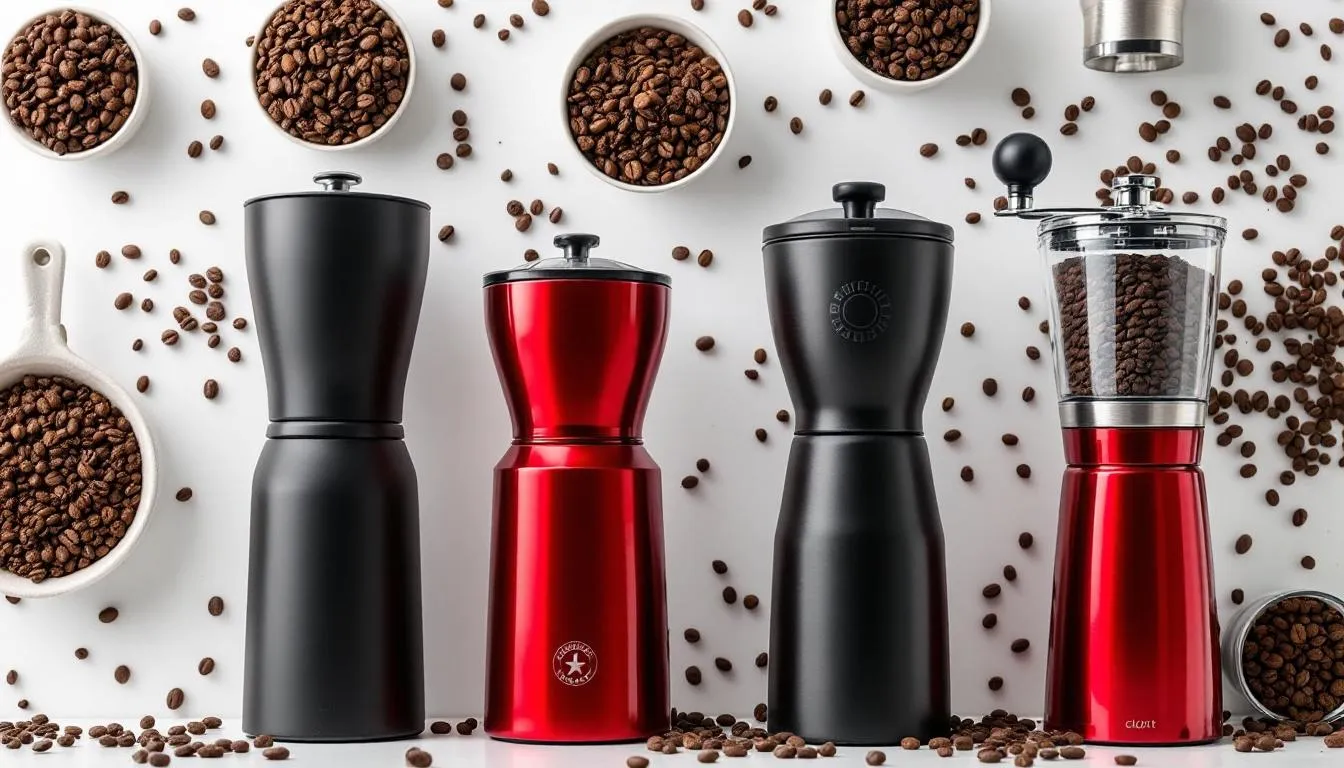 The image showcases a variety of weed grinders in different sizes, colors, and finishes, including metal and stainless steel options. Each grinder features unique engravings and designs, highlighting their innovative features and appealing to cannabis connoisseurs seeking the perfect grind for their smoking experience.