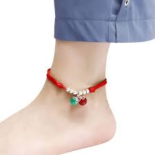 Buy Boho Red Thread Ankle Bracelet Silver Color Beads Foot