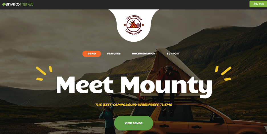The Mounty Theme for a hiking blog