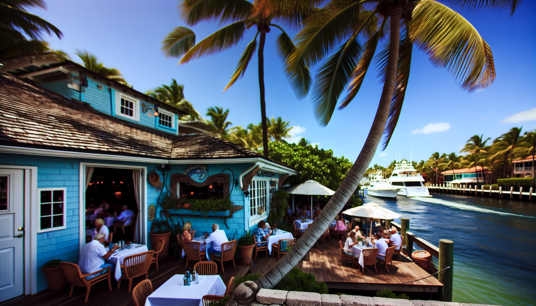 Coconuts restaurant located by Fort Lauderdale's intercoastal waterways
