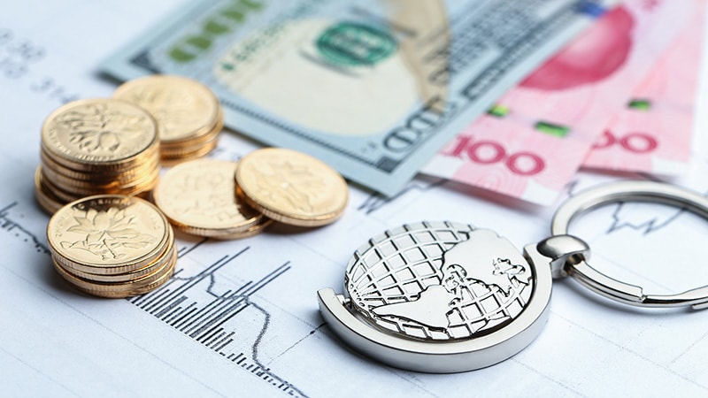 coins and paper money from around the world