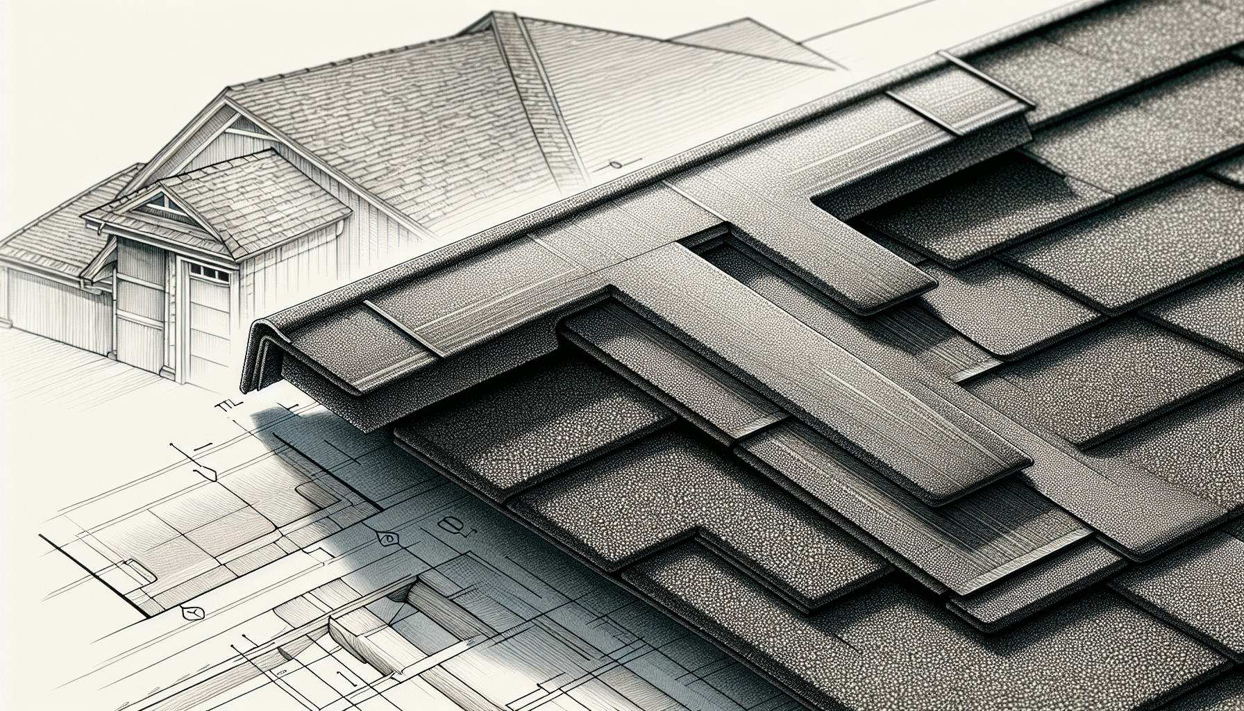 An illustration showing what is a t lock shingle and its components.