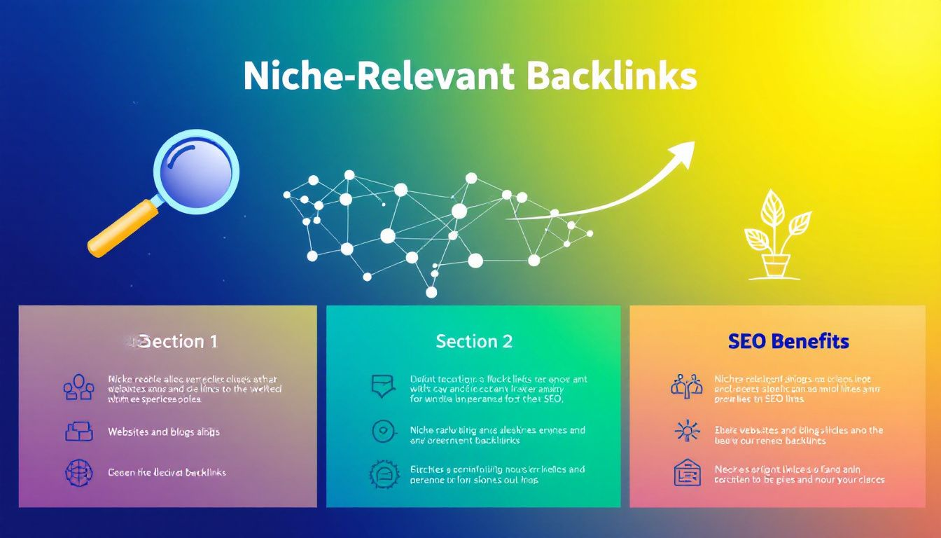 A chart illustrating the importance of niche relevant backlinks for SEO.