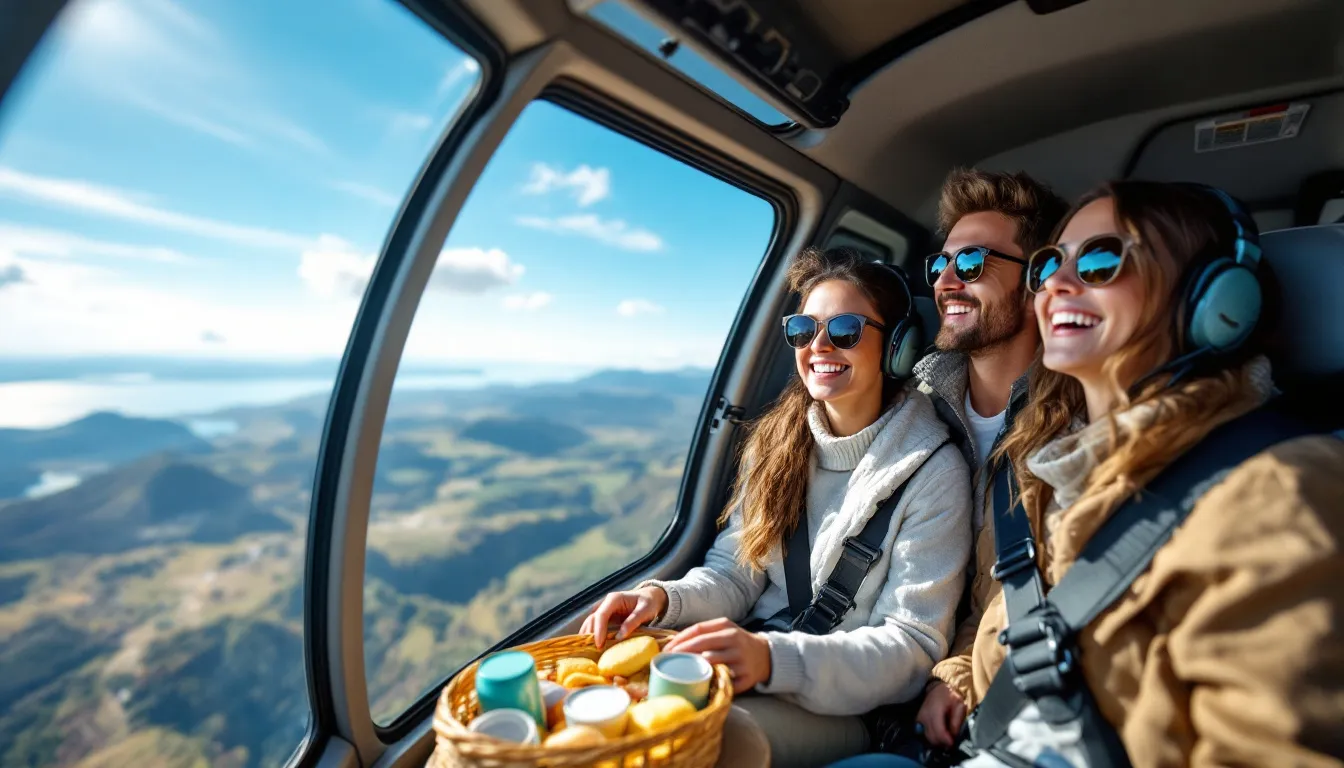 Benefits of sharing a helicopter ride with friends or family.