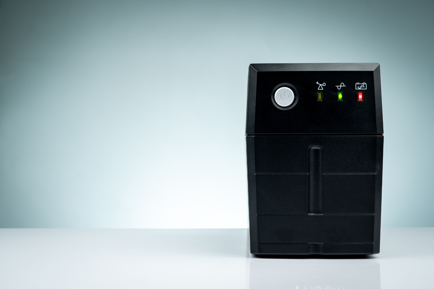 An uninterruptible power supply for backup.