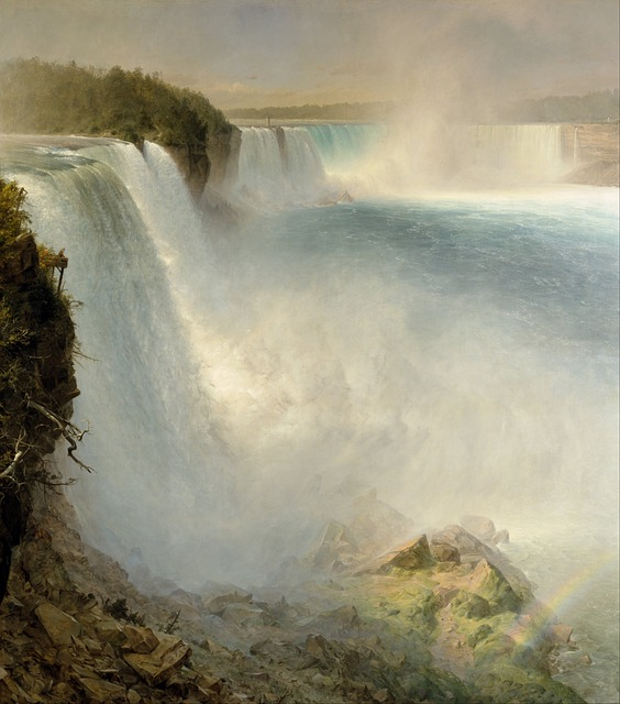 fredric church, niagara falls, waterfalls