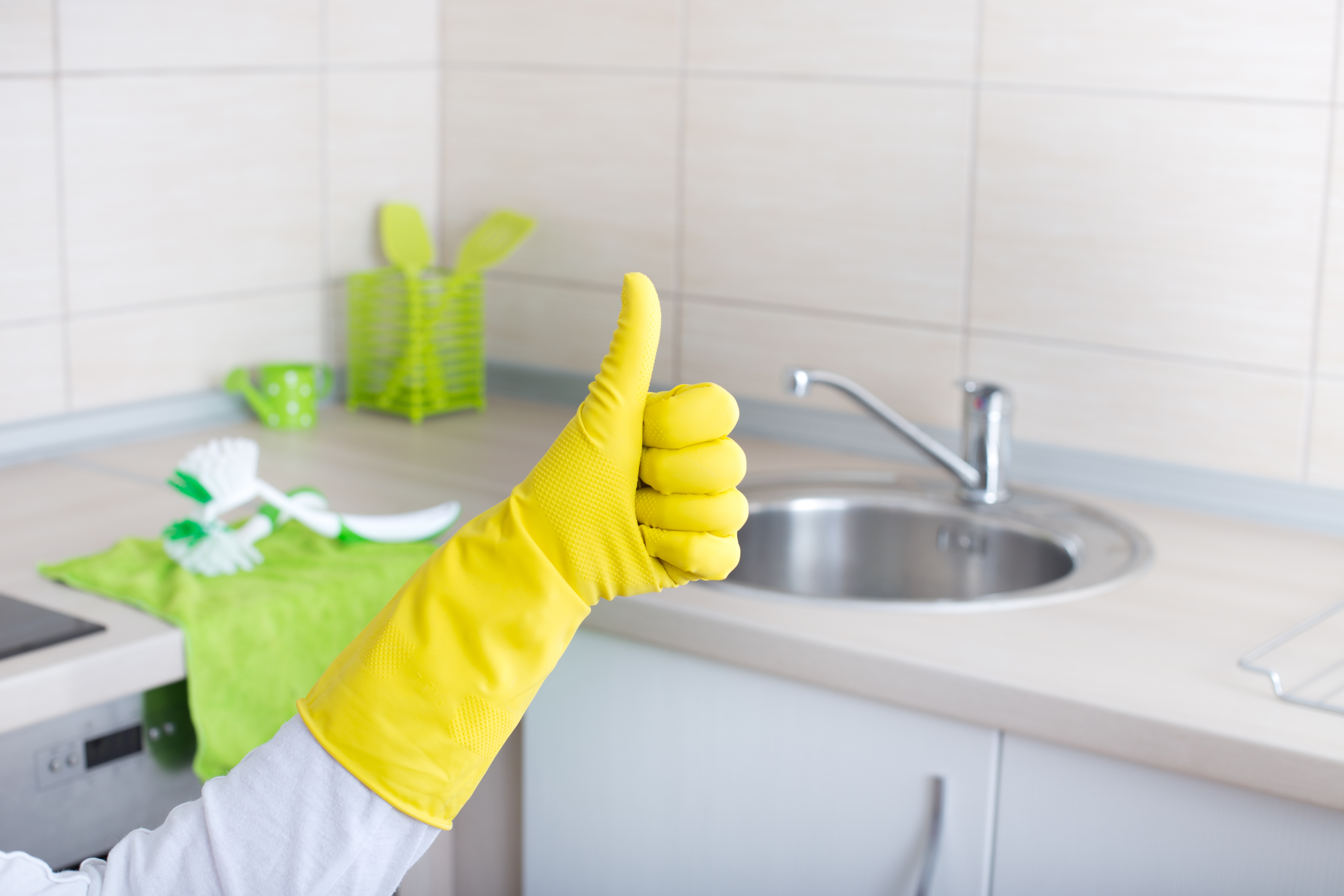 Photo by: AdobeStock/A thumbs up for a clean kitchen.