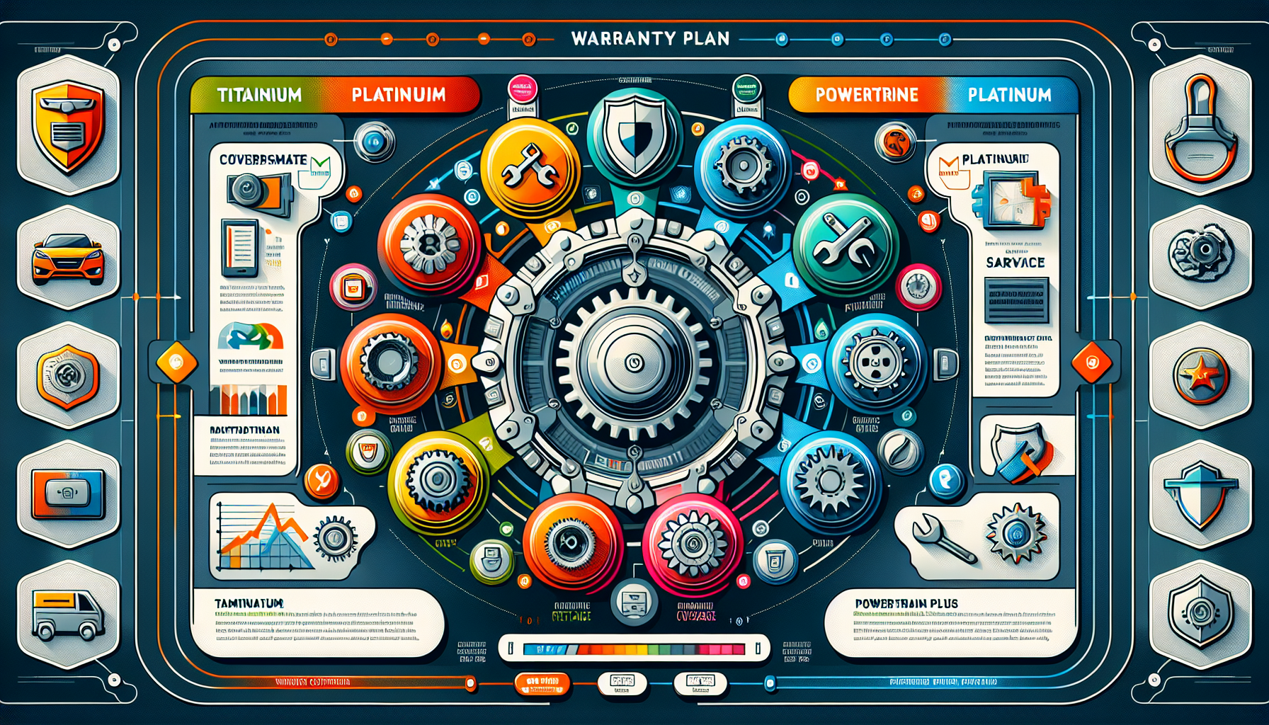 Illustration of different CARCHEX warranty plans.