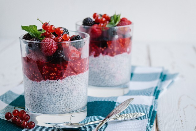 berries, dessert, healthy