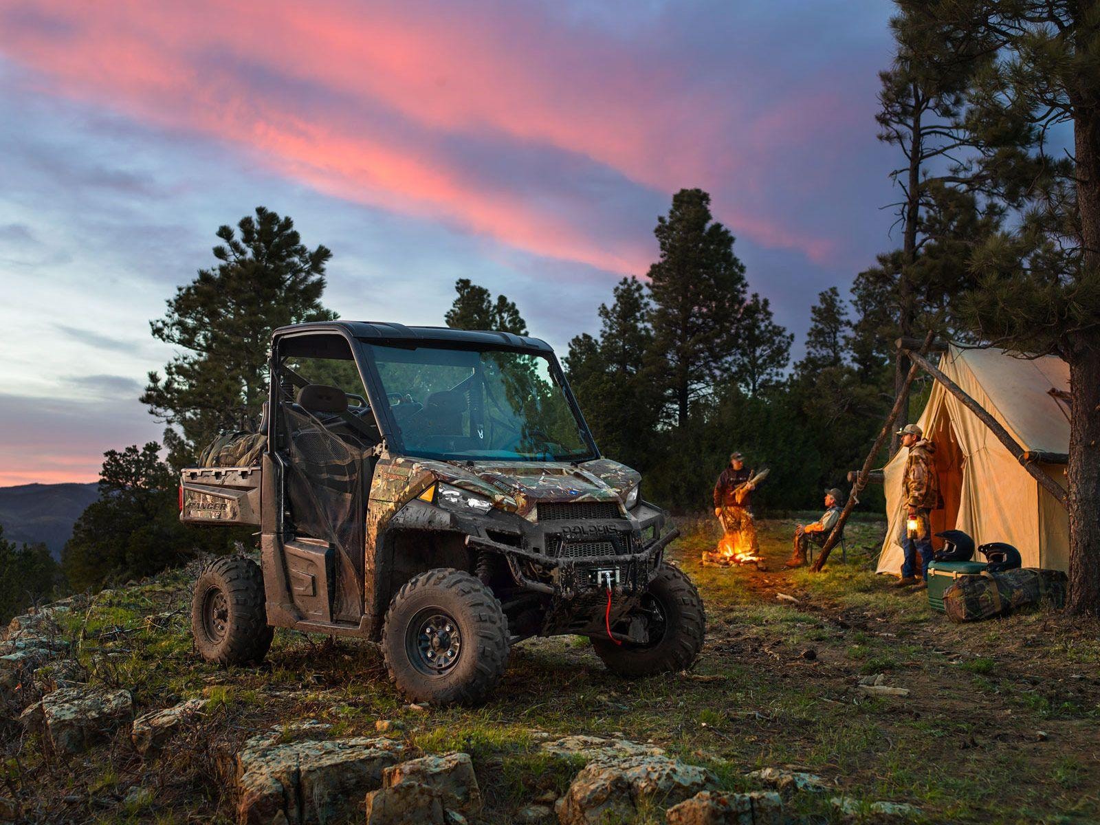 polaris ranger perfect for outdoor activities like camping