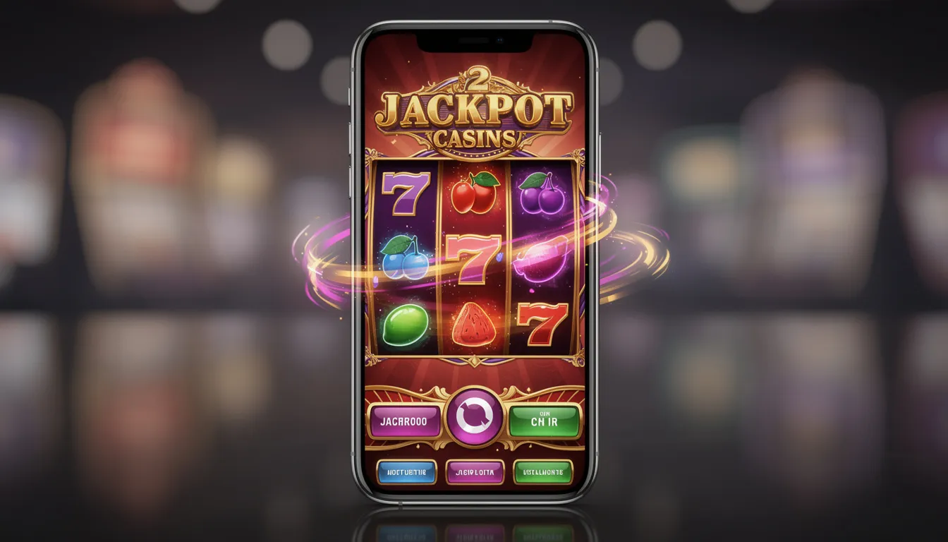 En smartphone visar en färgglad skärm med olika casinospel, inklusive populära slots som "Big Bass Bonanza" och "Eye of Horus", perfekt för att spela hos Playtoro. Spelarna kan njuta av online casino dygnet runt och få tillgång till bonusar som free spins.