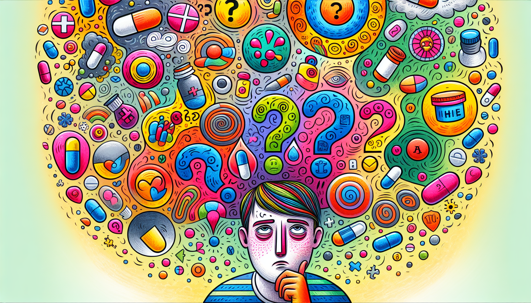 An illustration depicting the effects of meloxicam, questioning if it gets you high.