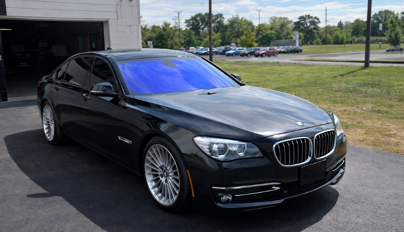 Blue tint windows providing superior UV protection