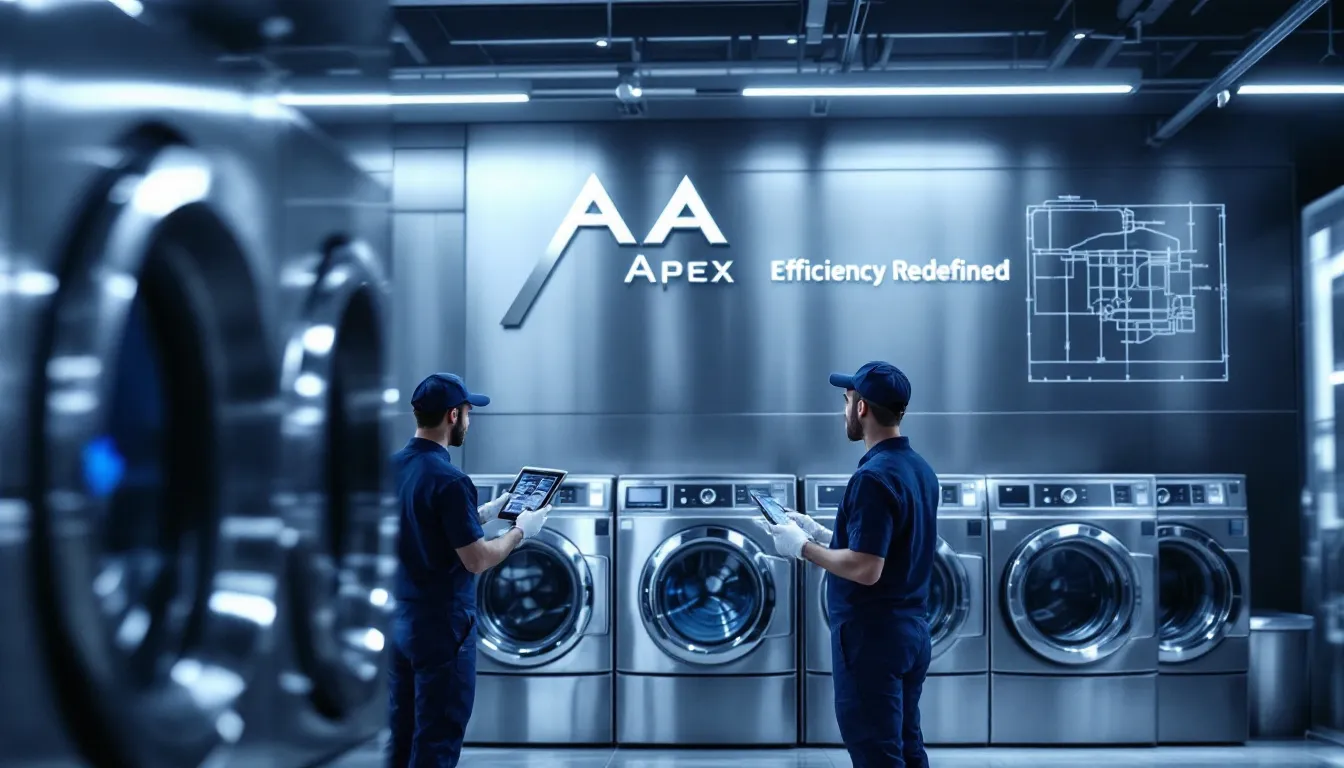 Routine maintenance for optimal performance of laundry equipment.