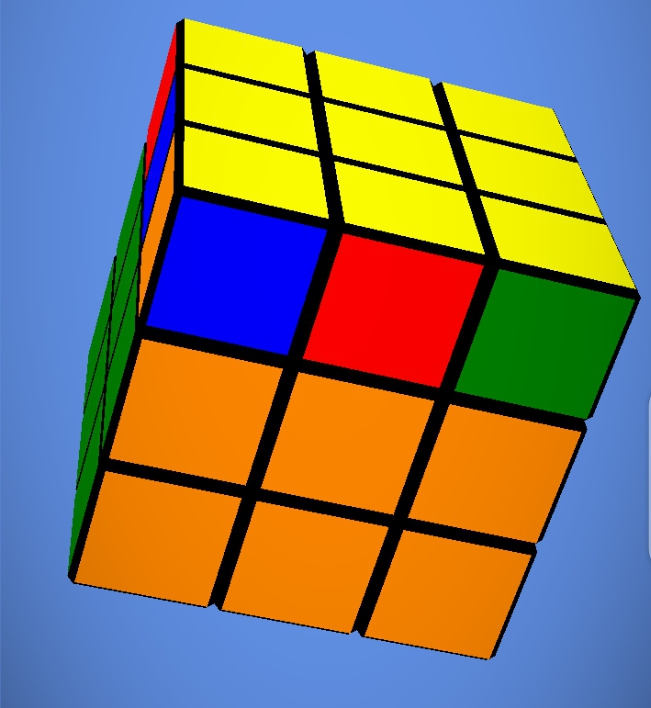 Solving the yellow corners of a Rubik's cube