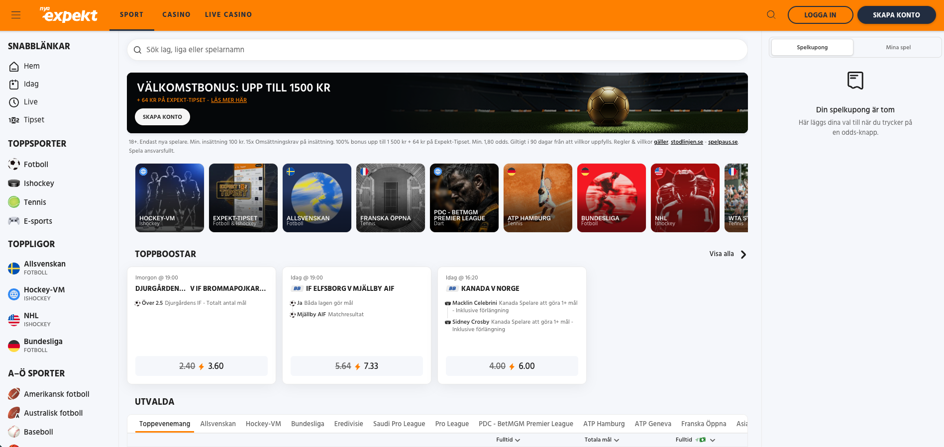 expekt sportsbook