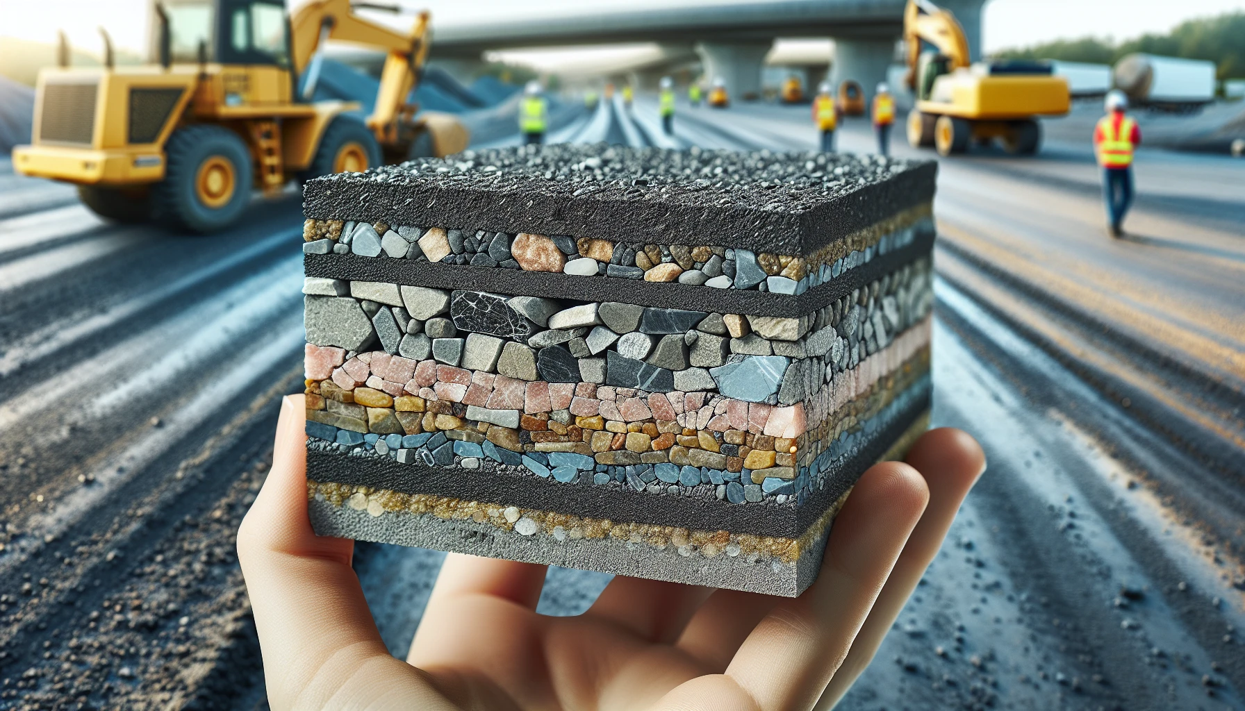Various types of mineral aggregates for asphalt mix design