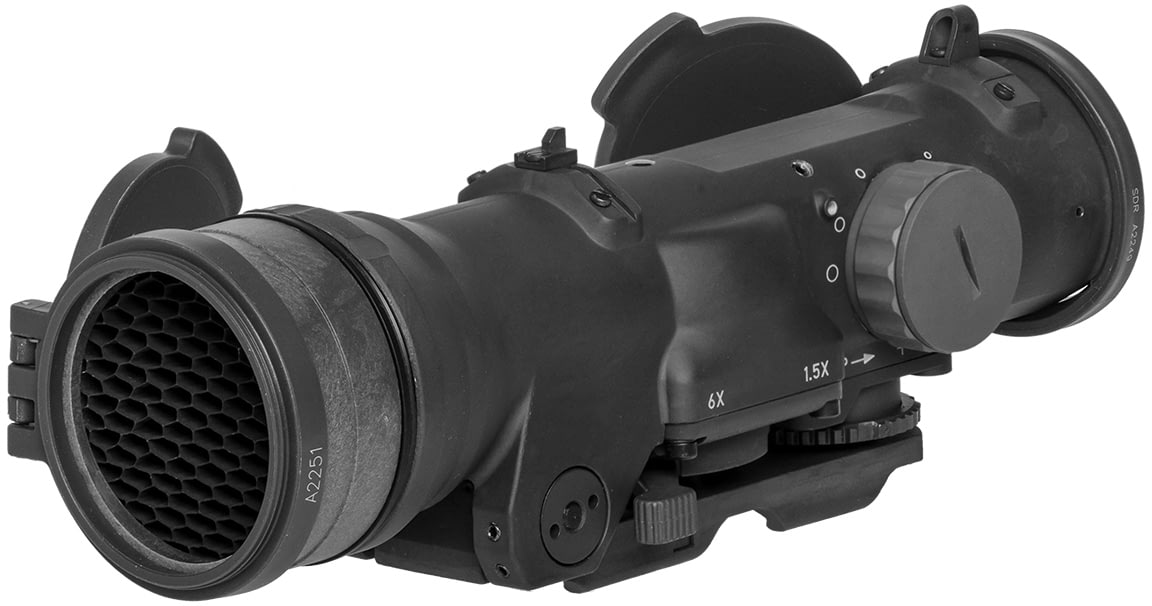 If you need night vision compatibility, the Elcan SpecterDR inclused an integral A.R.M.S system