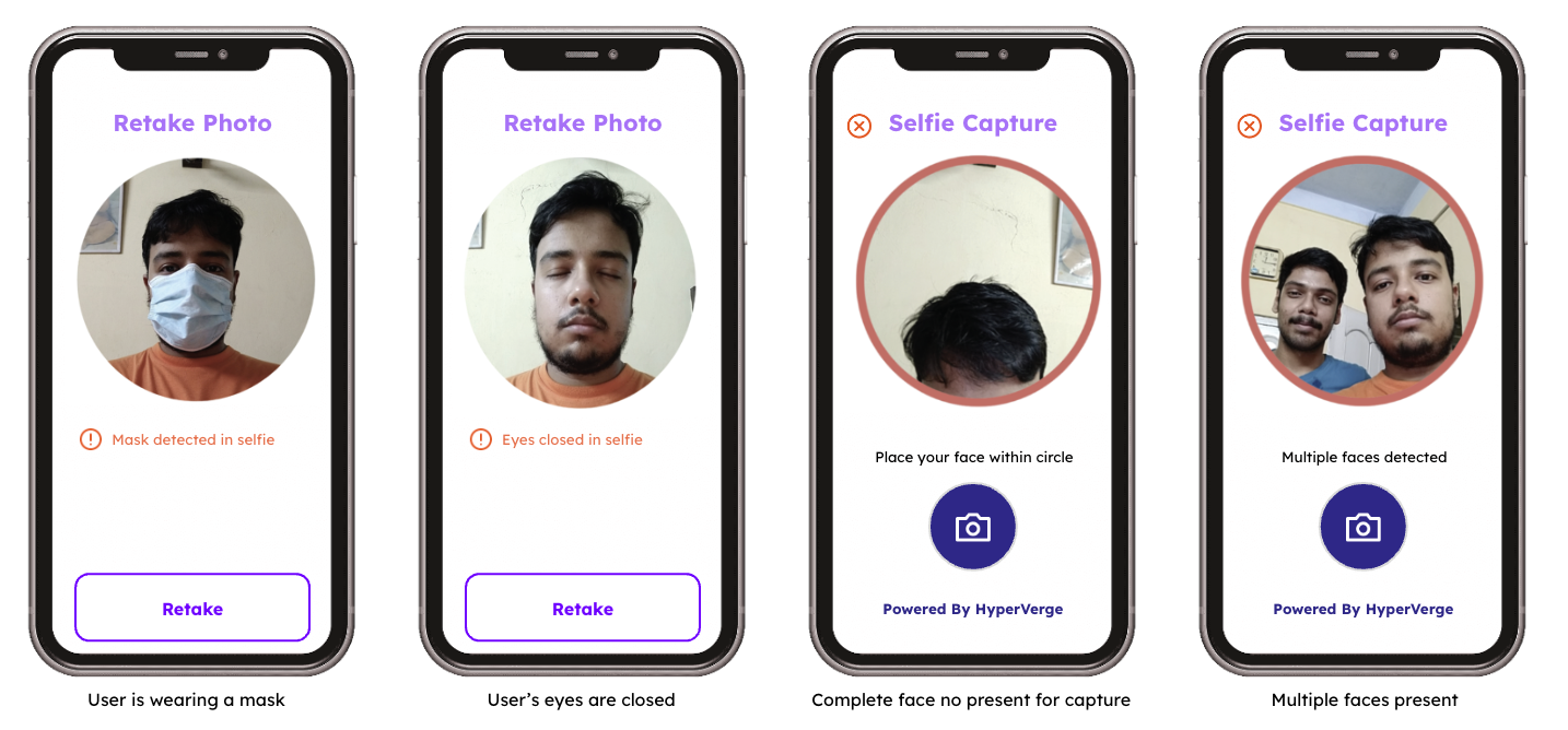 HyperVerge's face recognition and liveness checks