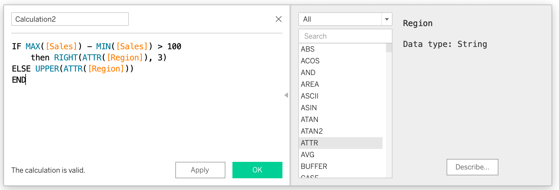 An example of nested functions