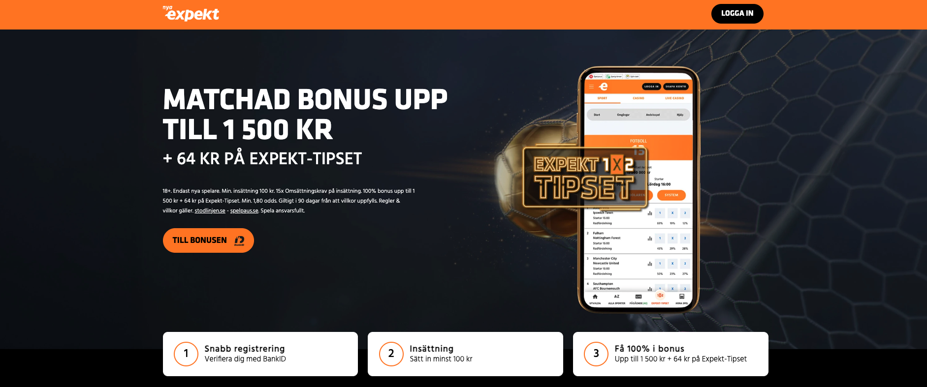 expekt odds bonus