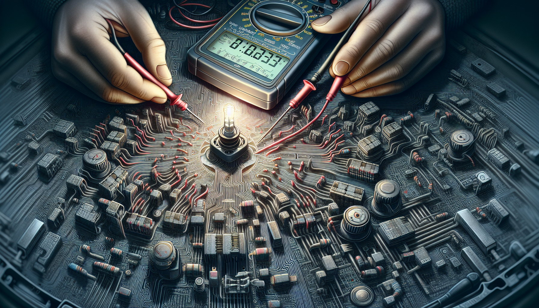 Illustration of troubleshooting diode issues in vehicles