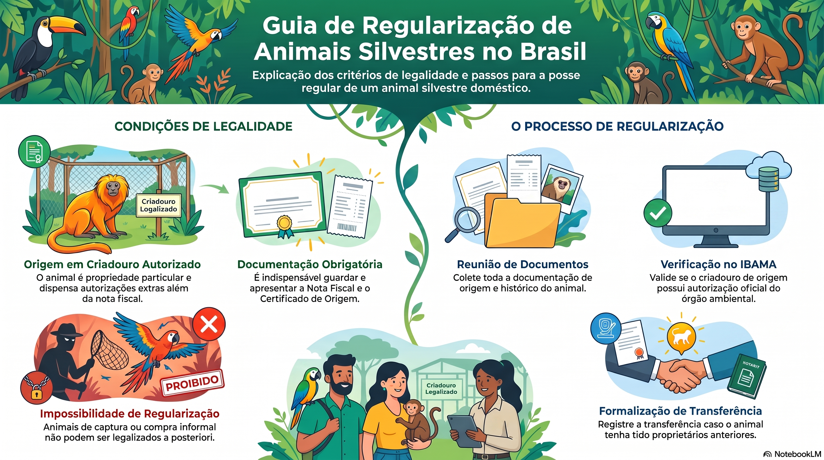 Como regularizar um animal silvestre que já vive em casa?