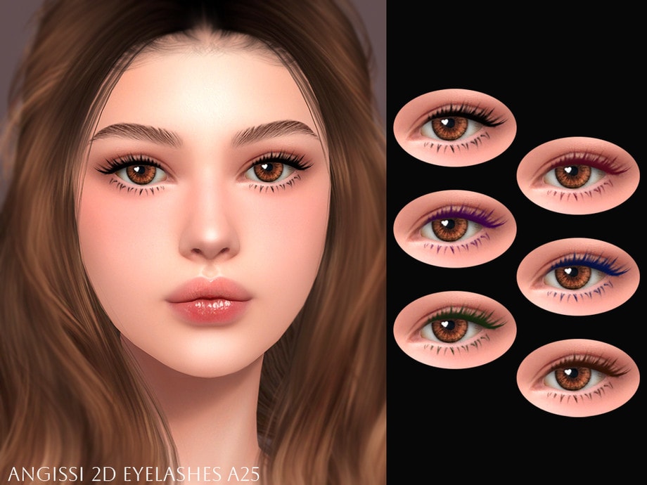 2D eyelashes A25