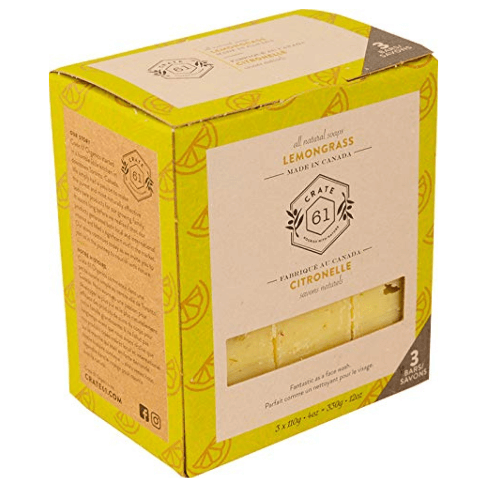 Crate 61, Vegan Lemongrass Natural Bar Soap 