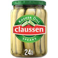 Claussen Kosher Dill Pickle Spears, 24 fl. oz. Jar - Walmart.com