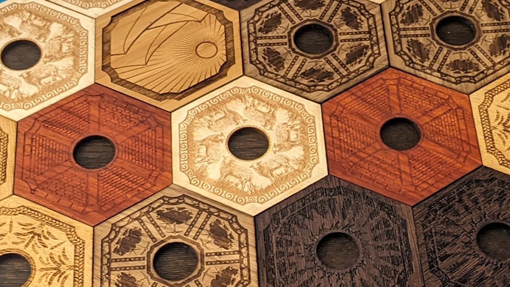 custom engraved board game art by David Olsen