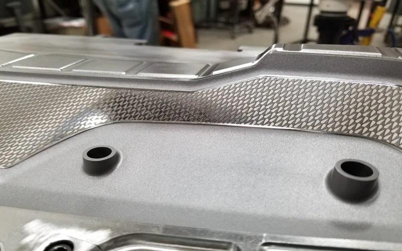 injection mold texturing for cars