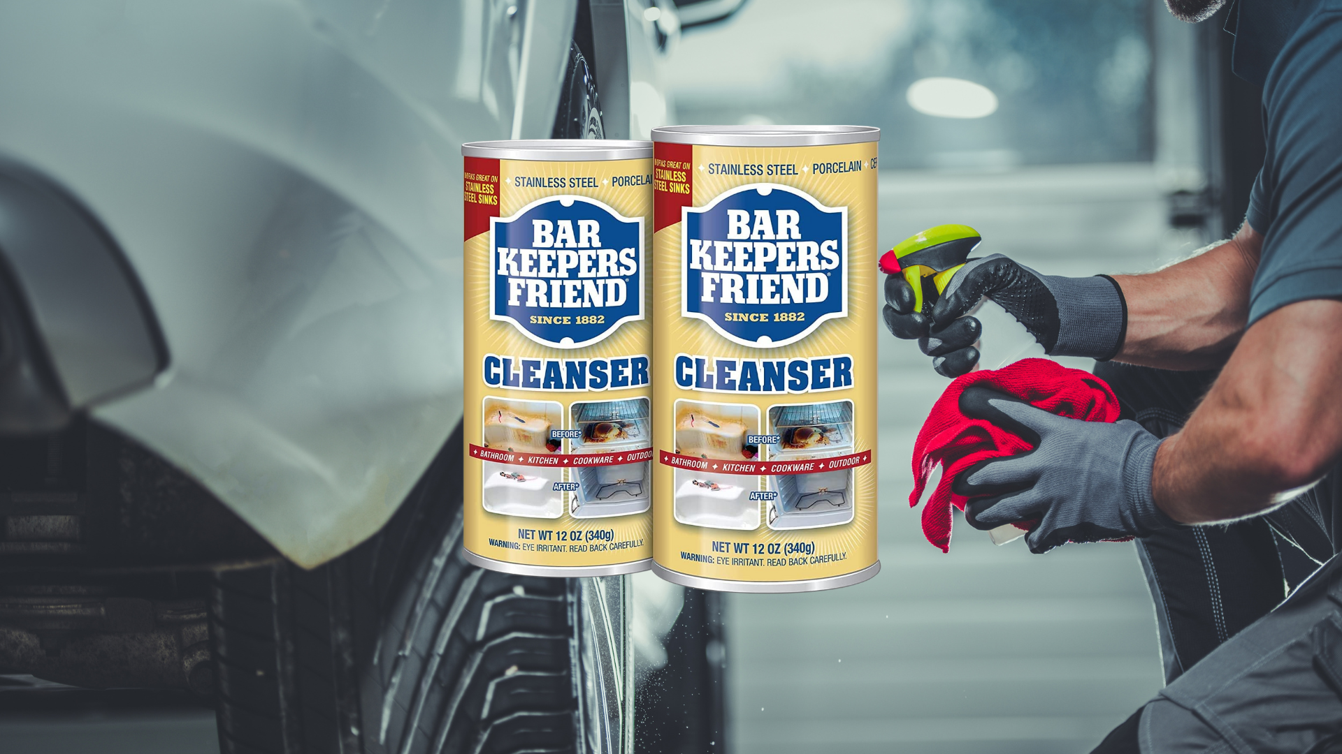 clean your car rims with bar keepers friend