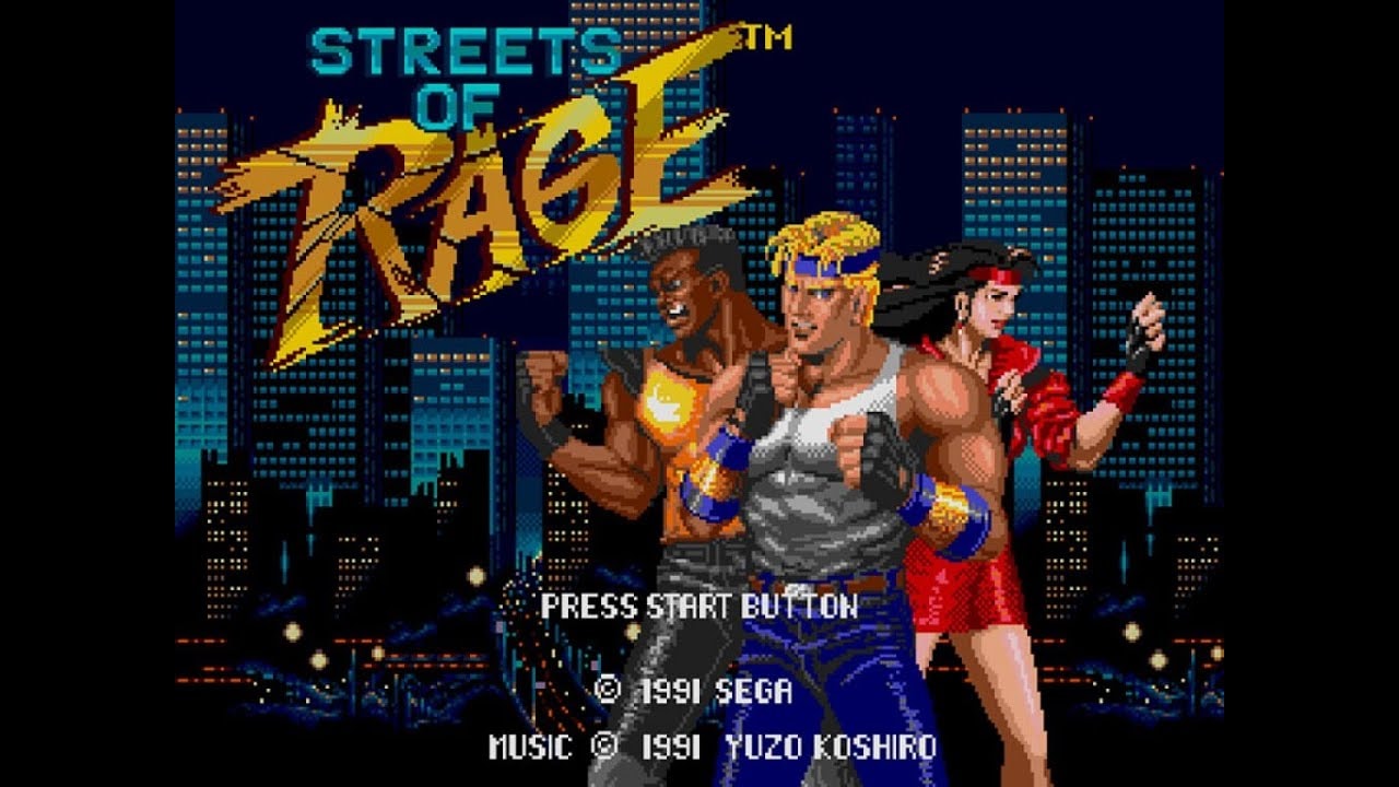 Streets of Rage Start Screen